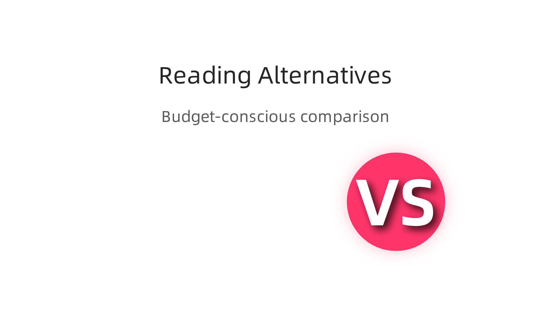 A comparative overview of various reading services, outlining their costs, best uses, and potential downsides for concentration.