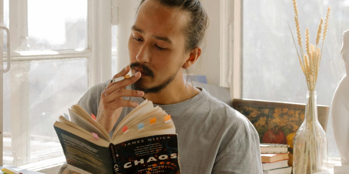A person deeply engrossed in reading, experiencing the full benefit of focused attention.