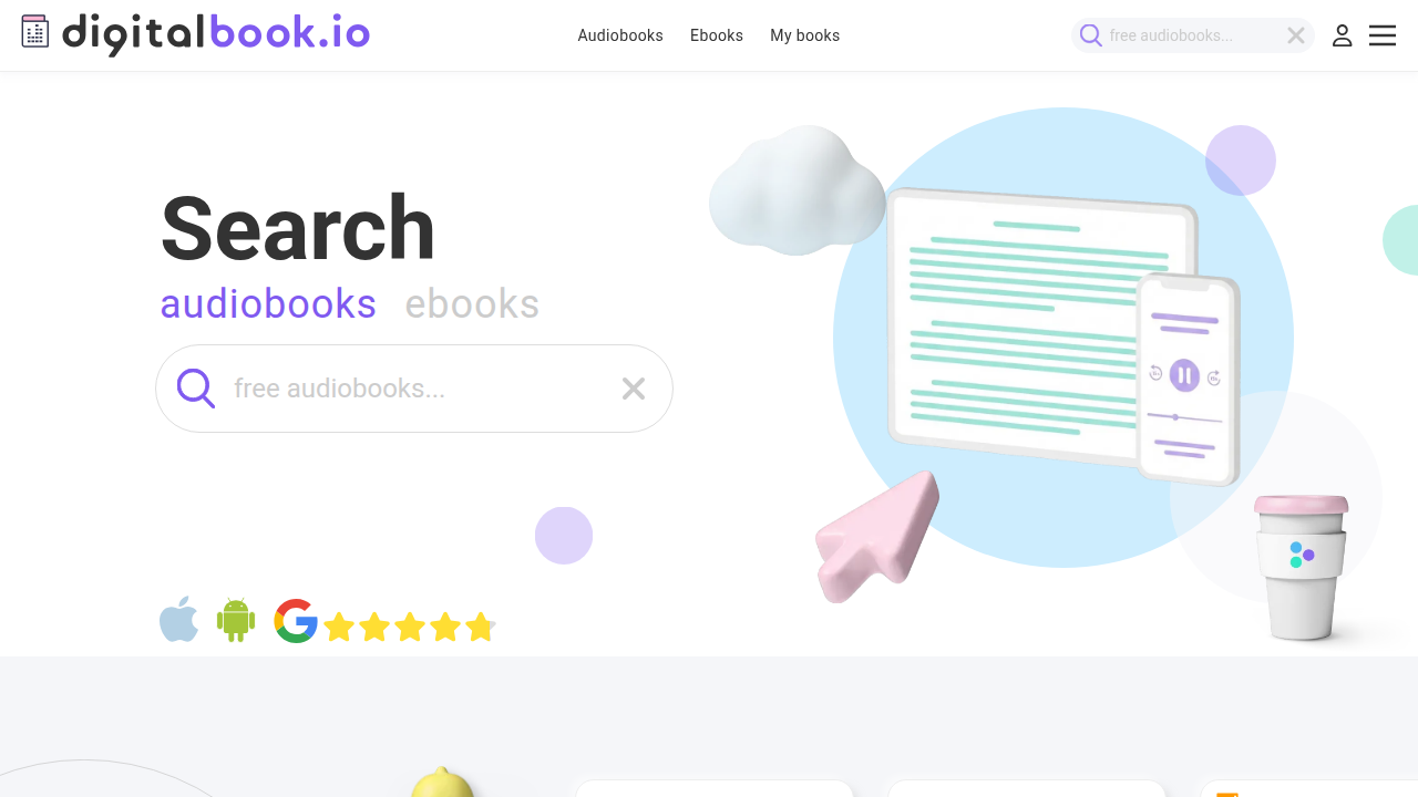 Digitalbook.io provides easy access to free classic audiobooks and ebooks from the public domain.