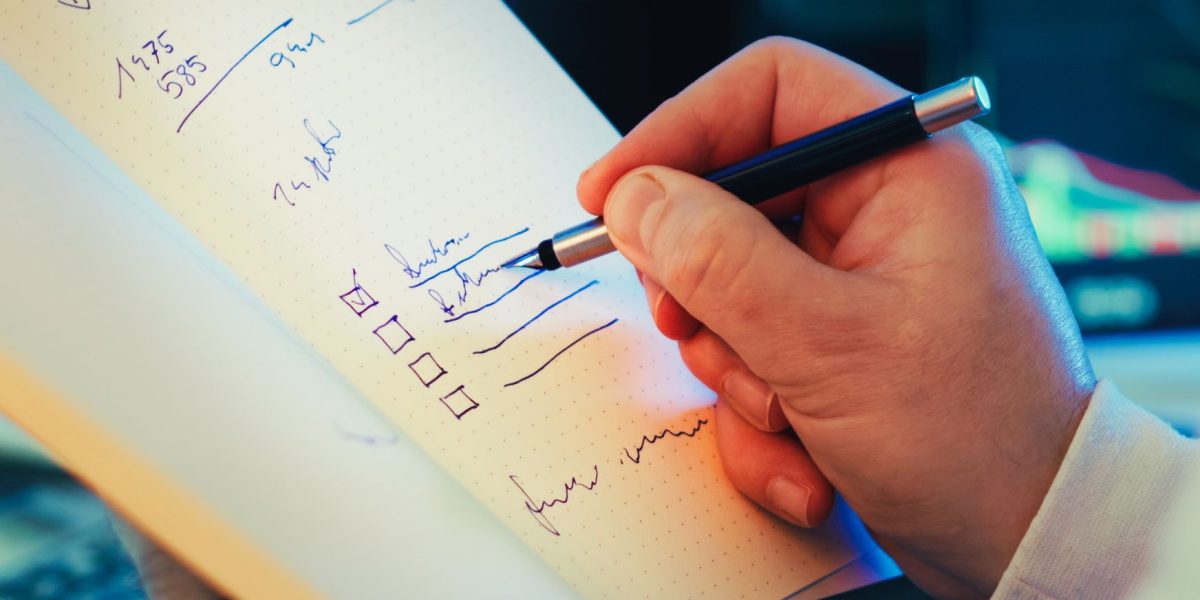 An individual confidently reviewing their progress, embodying the sense of accomplishment from habit formation and gamified learning.
