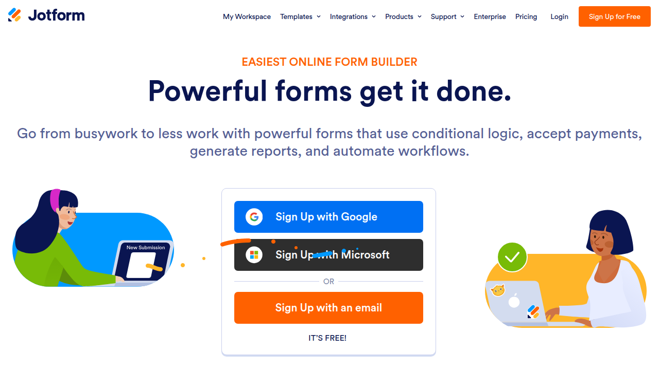 The homepage of the Jotform blog, offering insights on productivity tools and digital efficiency.