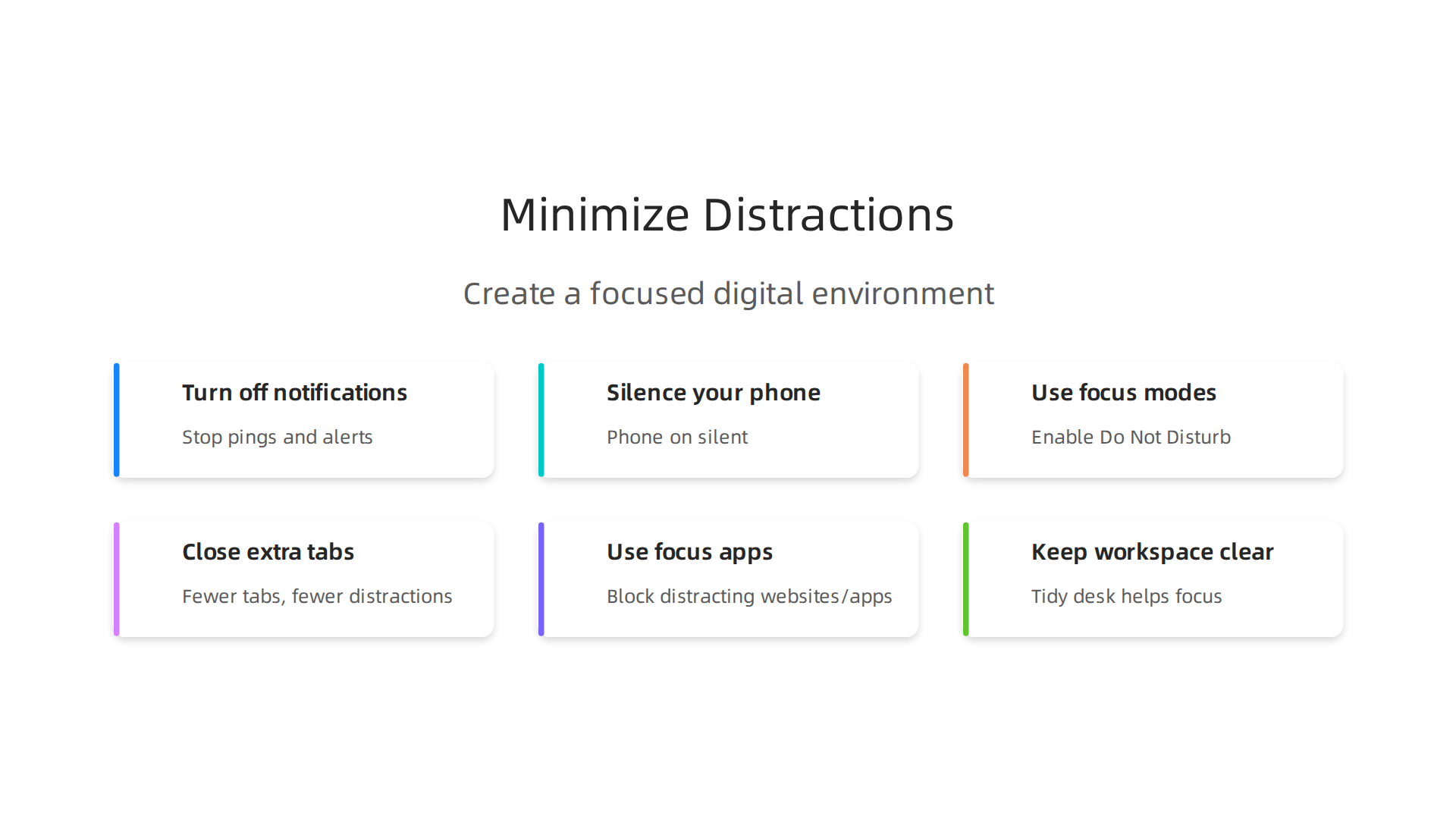 Create a focused digital environment by implementing these key strategies to reduce interruptions.