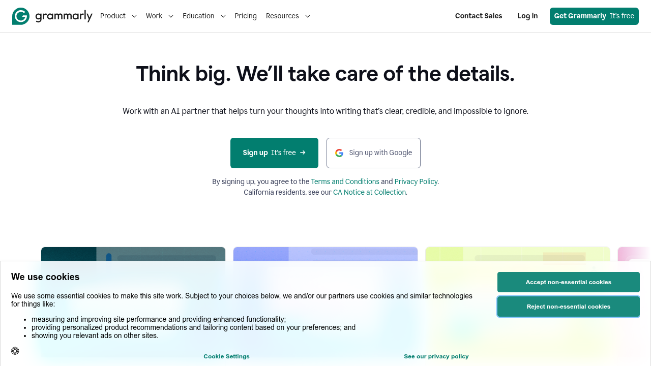 Grammarly acts as an AI writing assistant, checking grammar, spelling, and tone across various platforms.