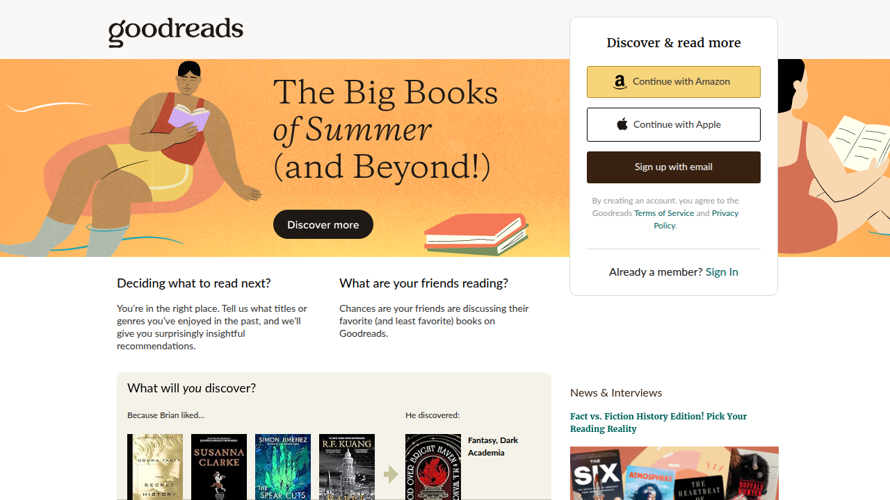Discover new books, track reading progress, and connect with a community of readers on Goodreads.