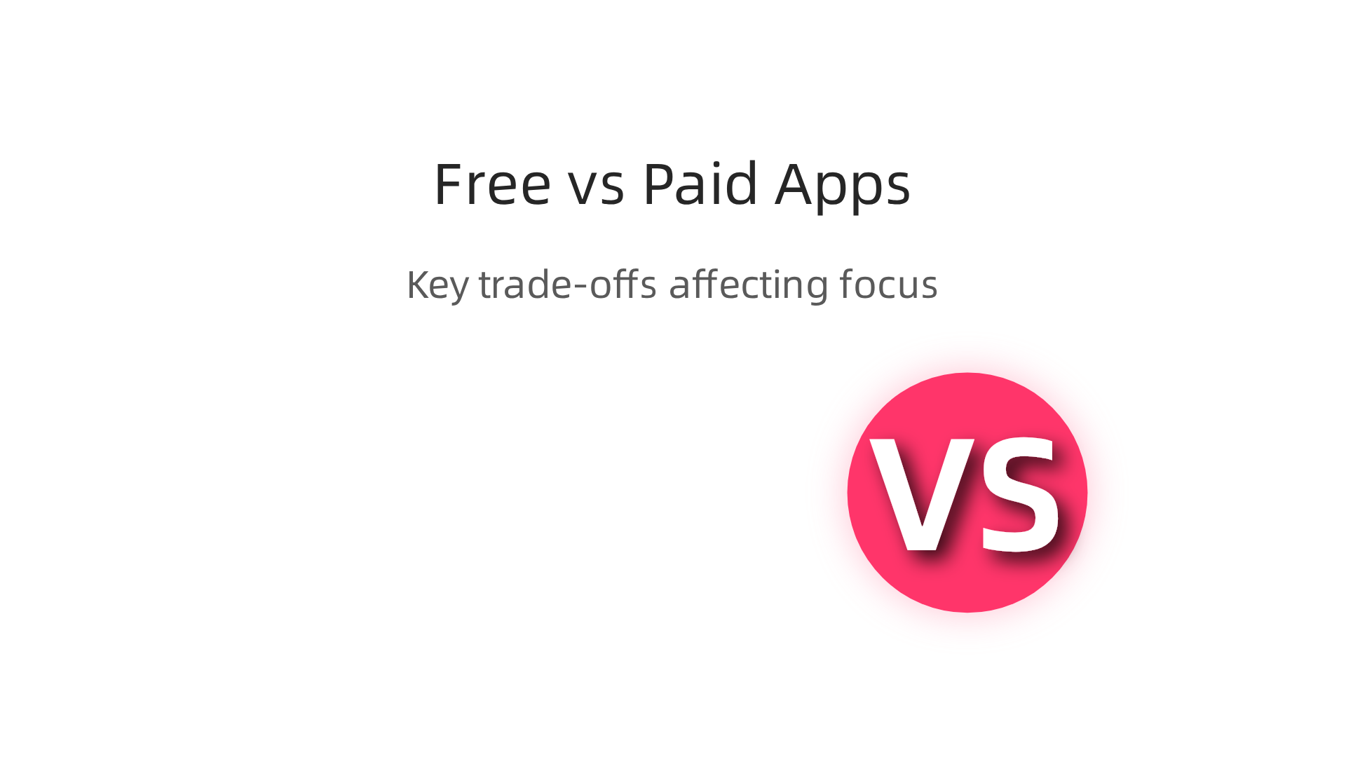 A visual comparison highlighting the key differences between free and paid productivity applications.