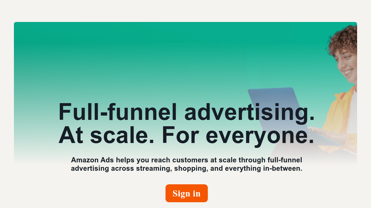 The Amazon Ads dashboard, illustrating options for creating and managing book promotion campaigns.