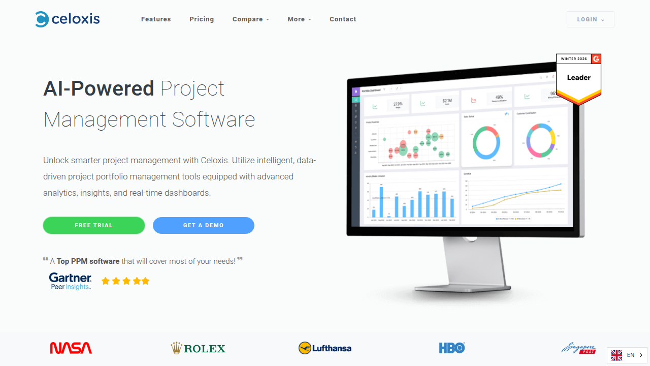 The Celoxis website, which provides articles and resources on project management software options.